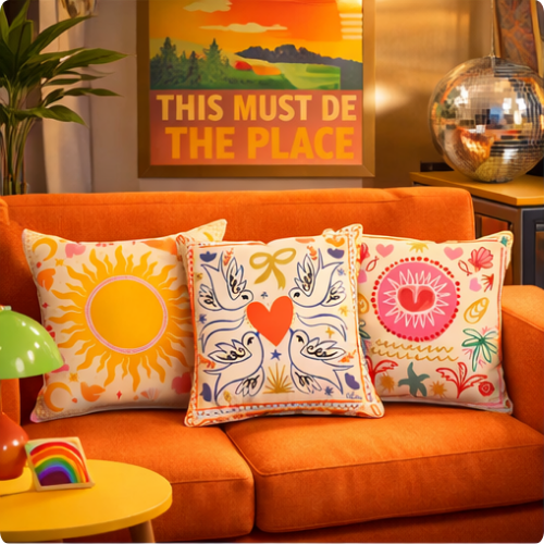 Dopamine Bloom Cushion Cover