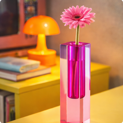 Vase Pilier Arc-en-ciel