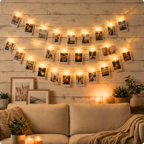LED Clip-on Photo String Lights