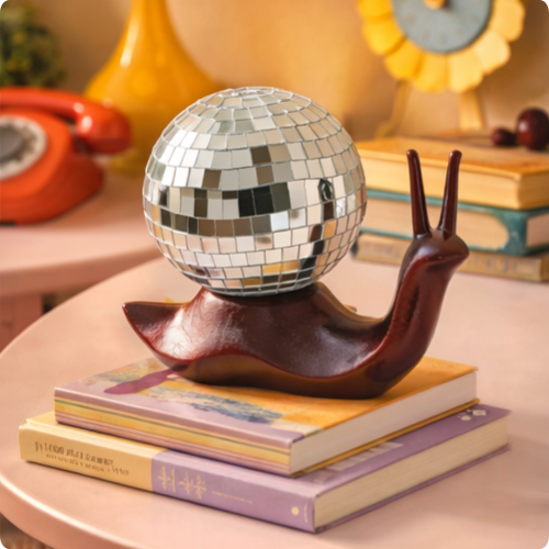 Retro Snail Disco Ball