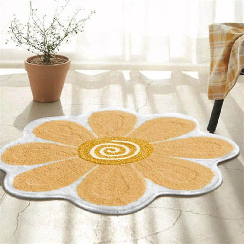 Smiley Flower Non-Slip Mat