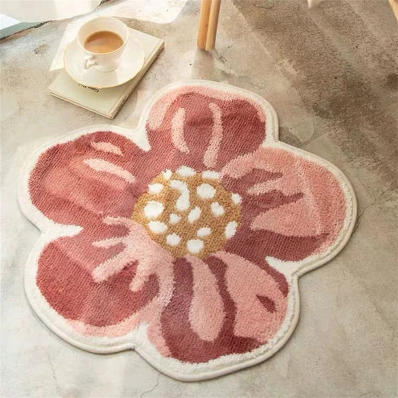 Smiley Flower Non-Slip Mat
