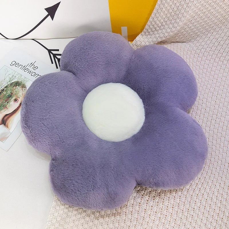 Soft, Colorful Flower Cushion