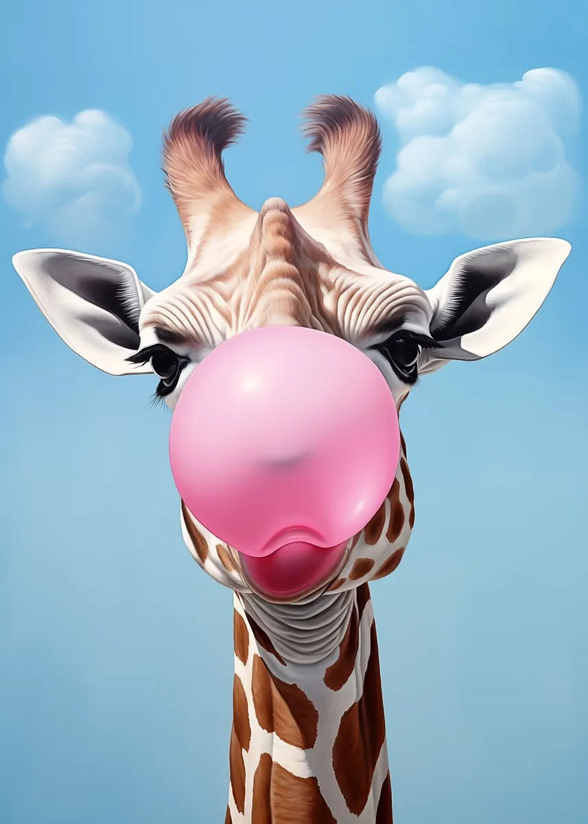 Pop Bubblegum Animal Posters