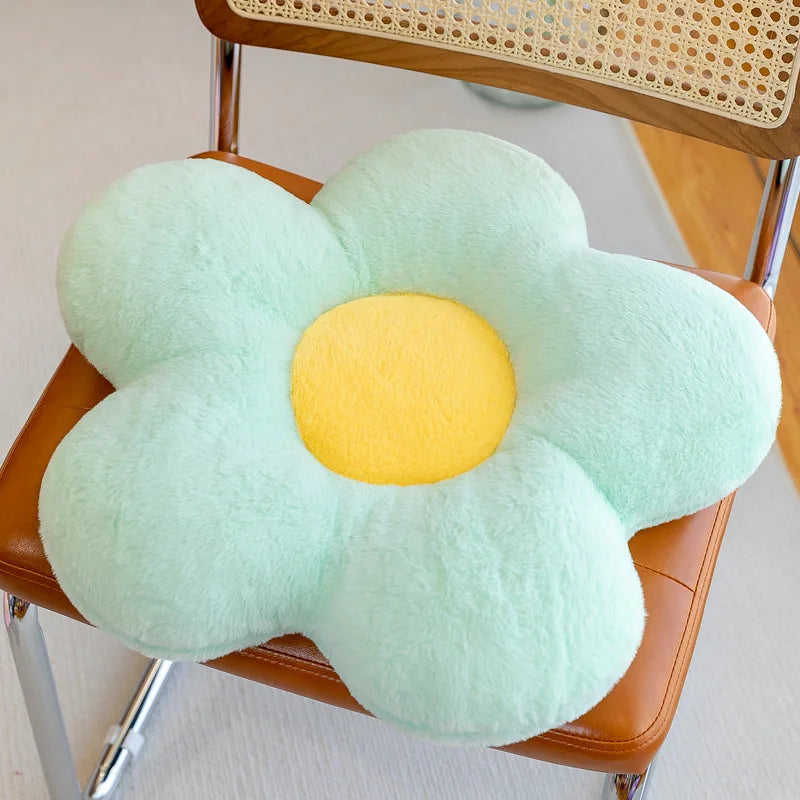 Soft, Colorful Flower Cushion