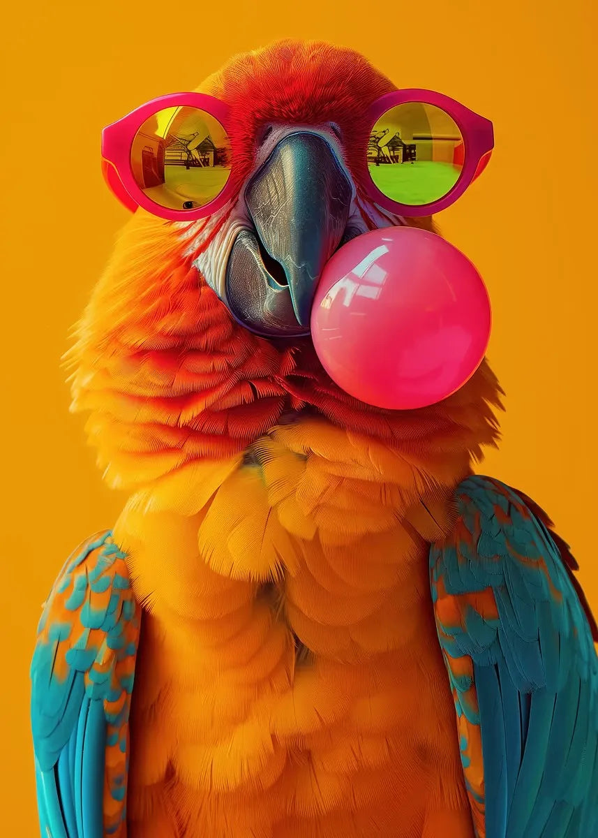 Pop Bubblegum Animal Posters