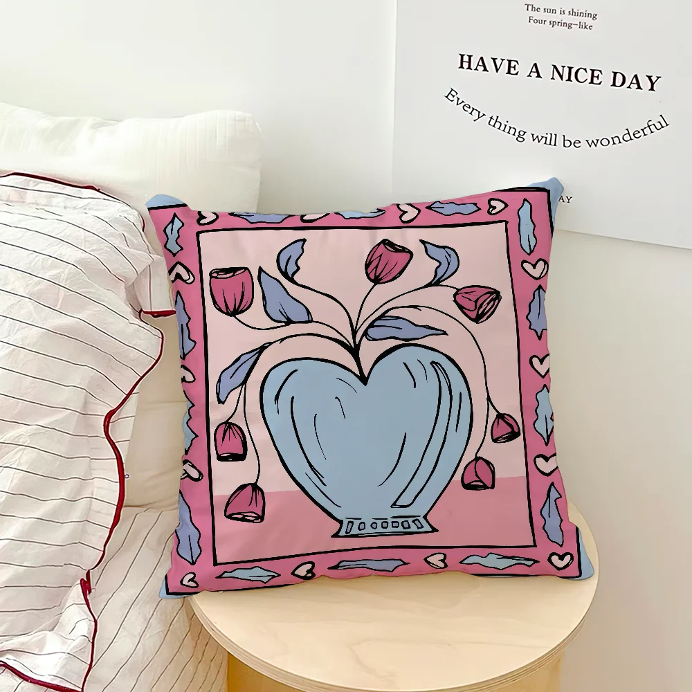 Dopamine Bloom Cushion Cover