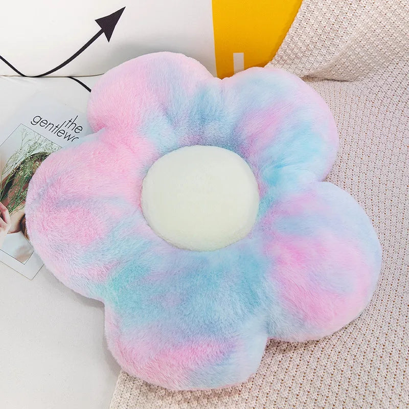 Soft, Colorful Flower Cushion