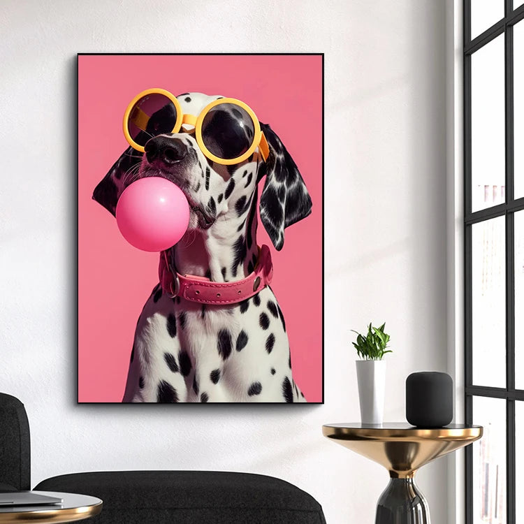 Pop Bubblegum Animal Posters