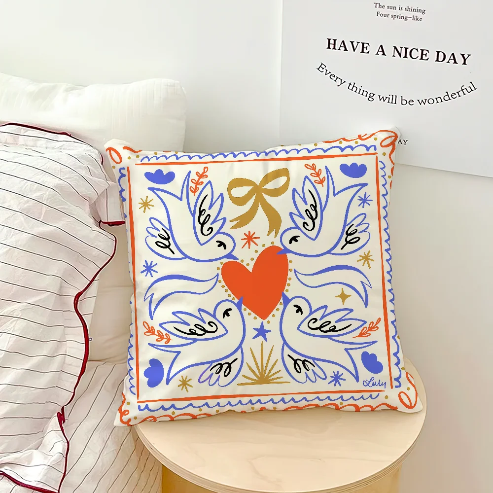 Dopamine Bloom Cushion Cover