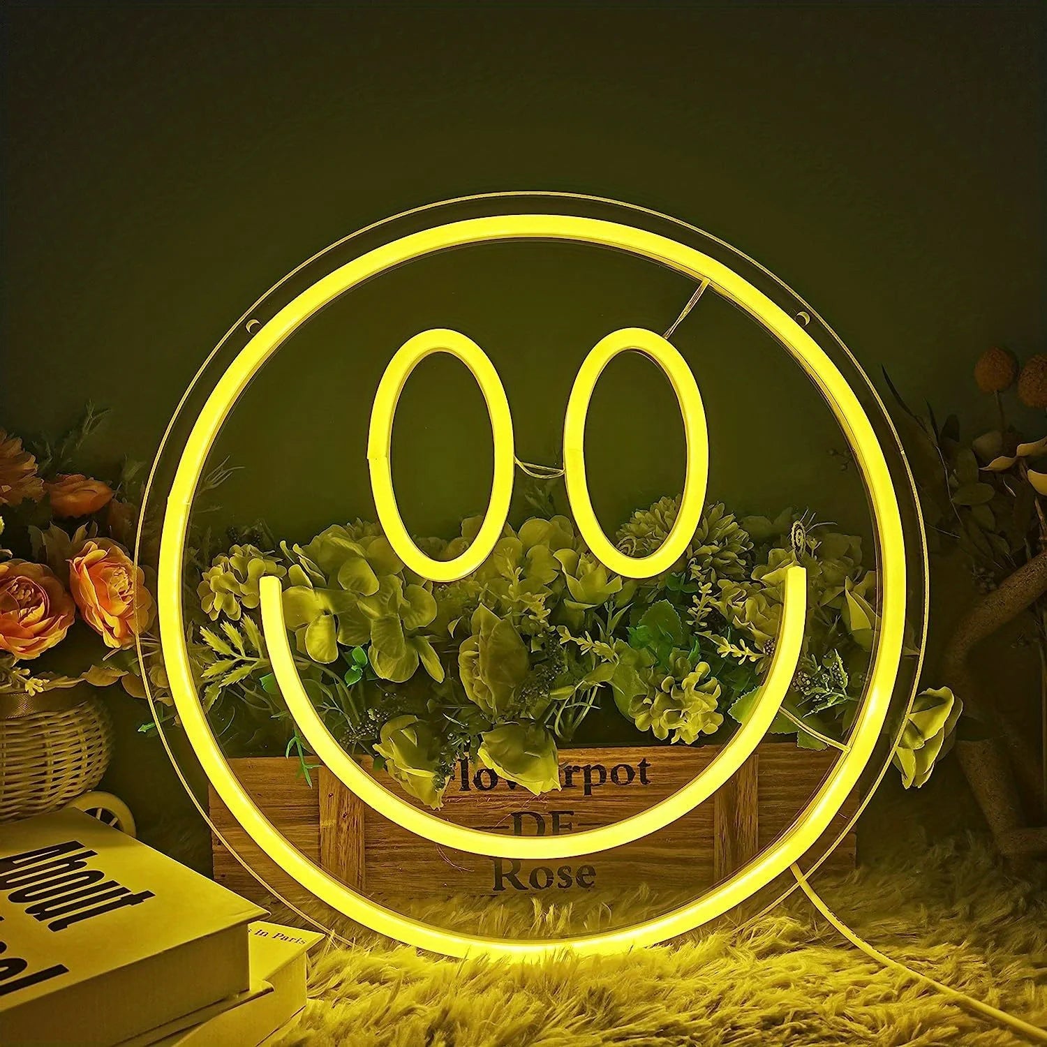 Smiley Wall Neon Light USB