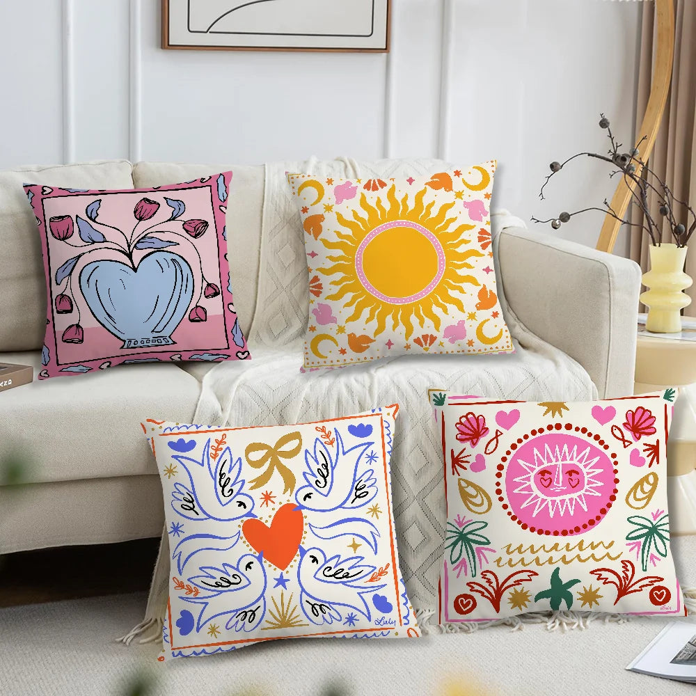Dopamine Bloom Cushion Cover
