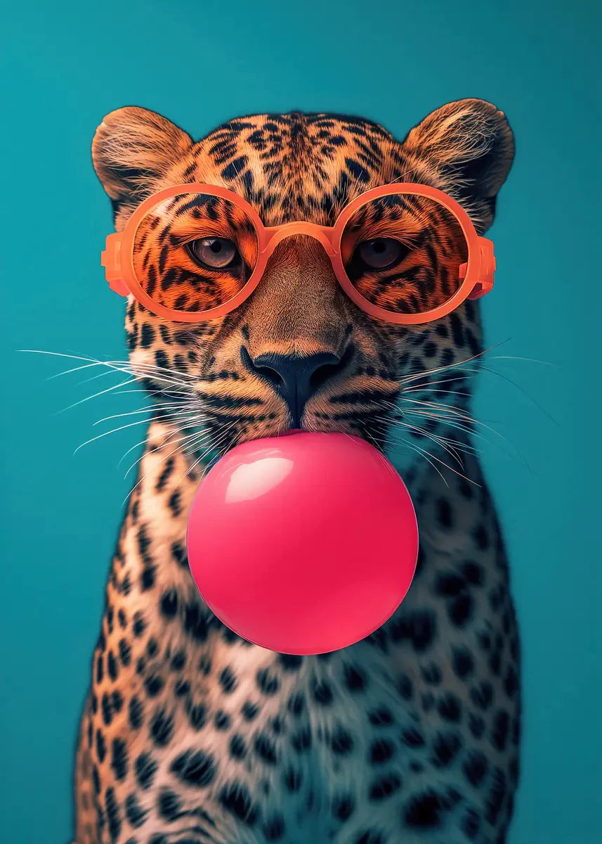 Pop Bubblegum Animal Posters