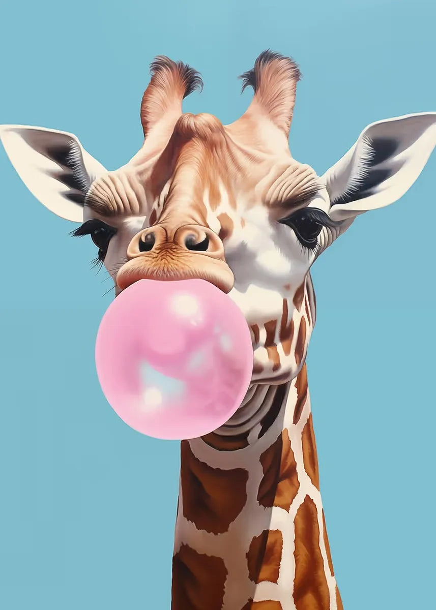 Pop Bubblegum Animal Posters