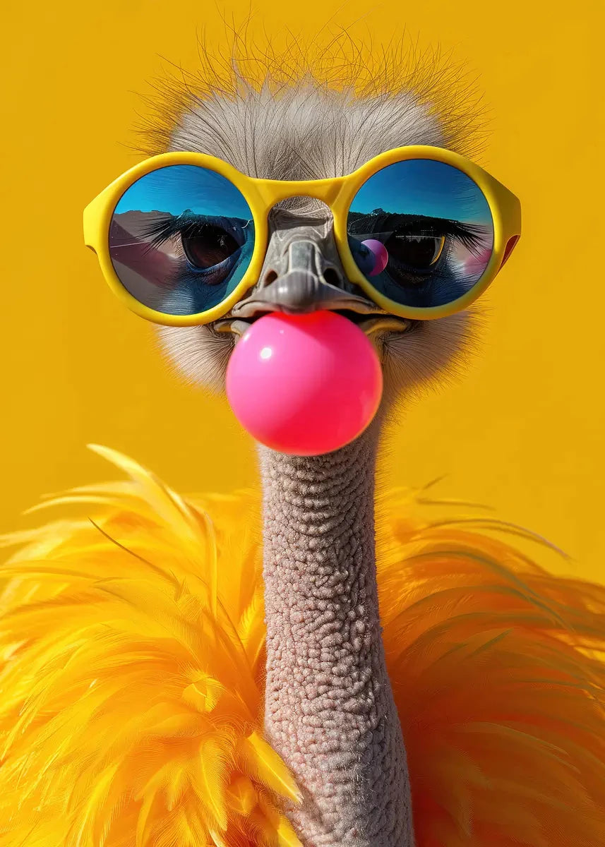 Pop Bubblegum Animal Posters