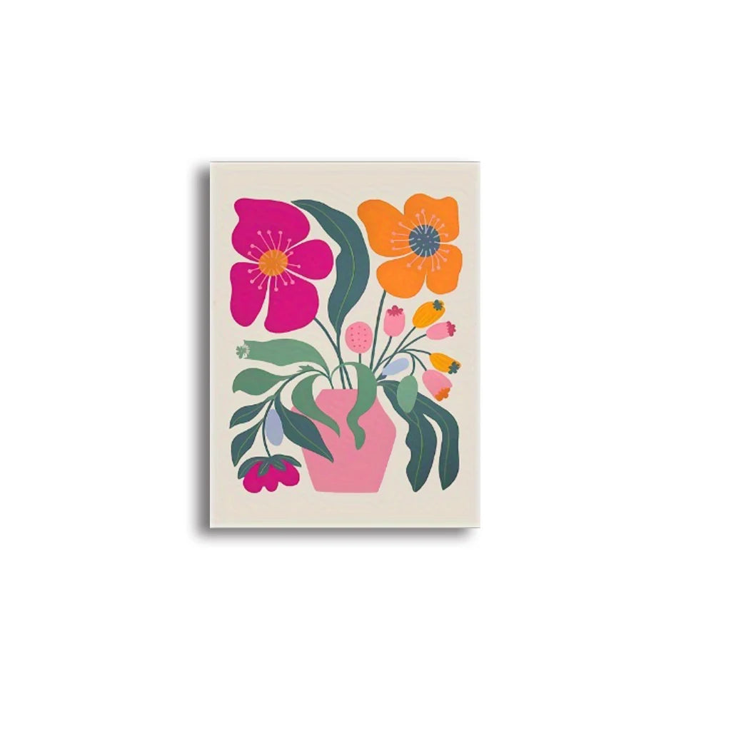 Colorful Flower & Vase Wall Posters