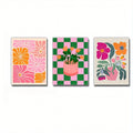 Colorful Flower & Vase Wall Posters