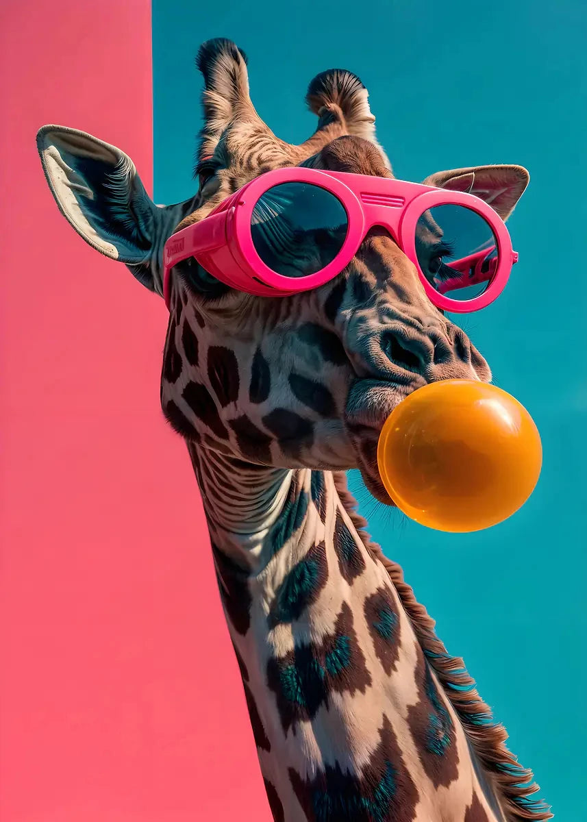 Pop Bubblegum Animal Posters