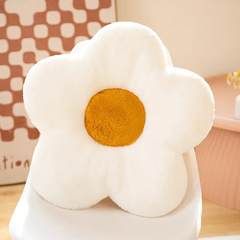 Soft, Colorful Flower Cushion