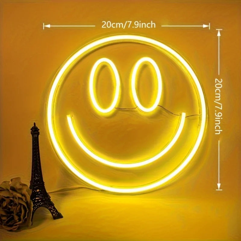 Smiley Wall Neon Light USB