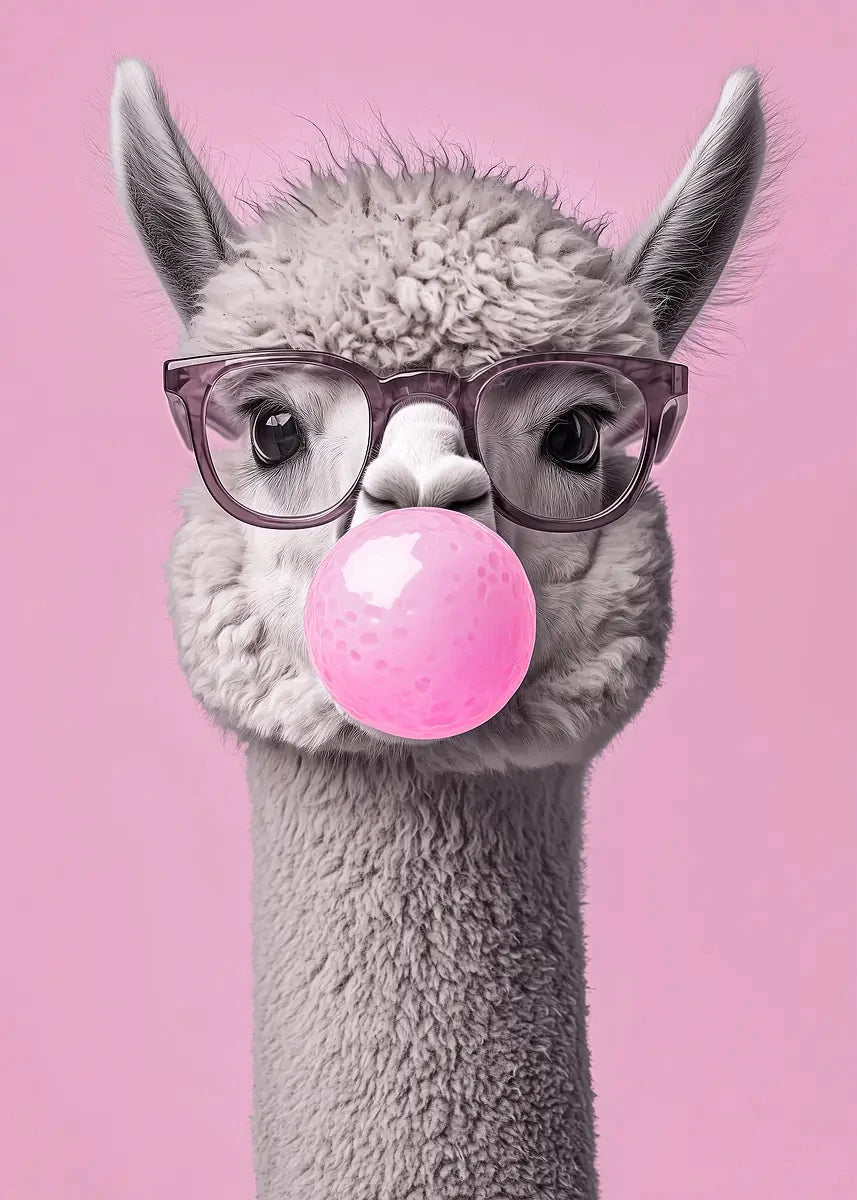 Pop Bubblegum Animal Posters