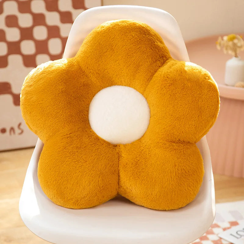 Soft, Colorful Flower Cushion