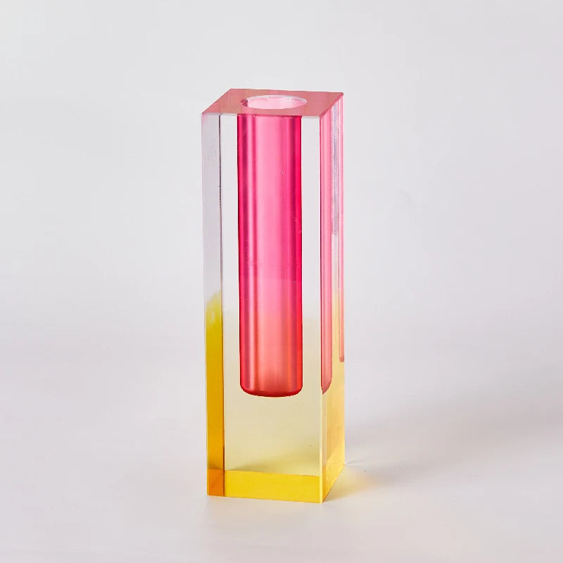Vase Pilier Arc-en-ciel