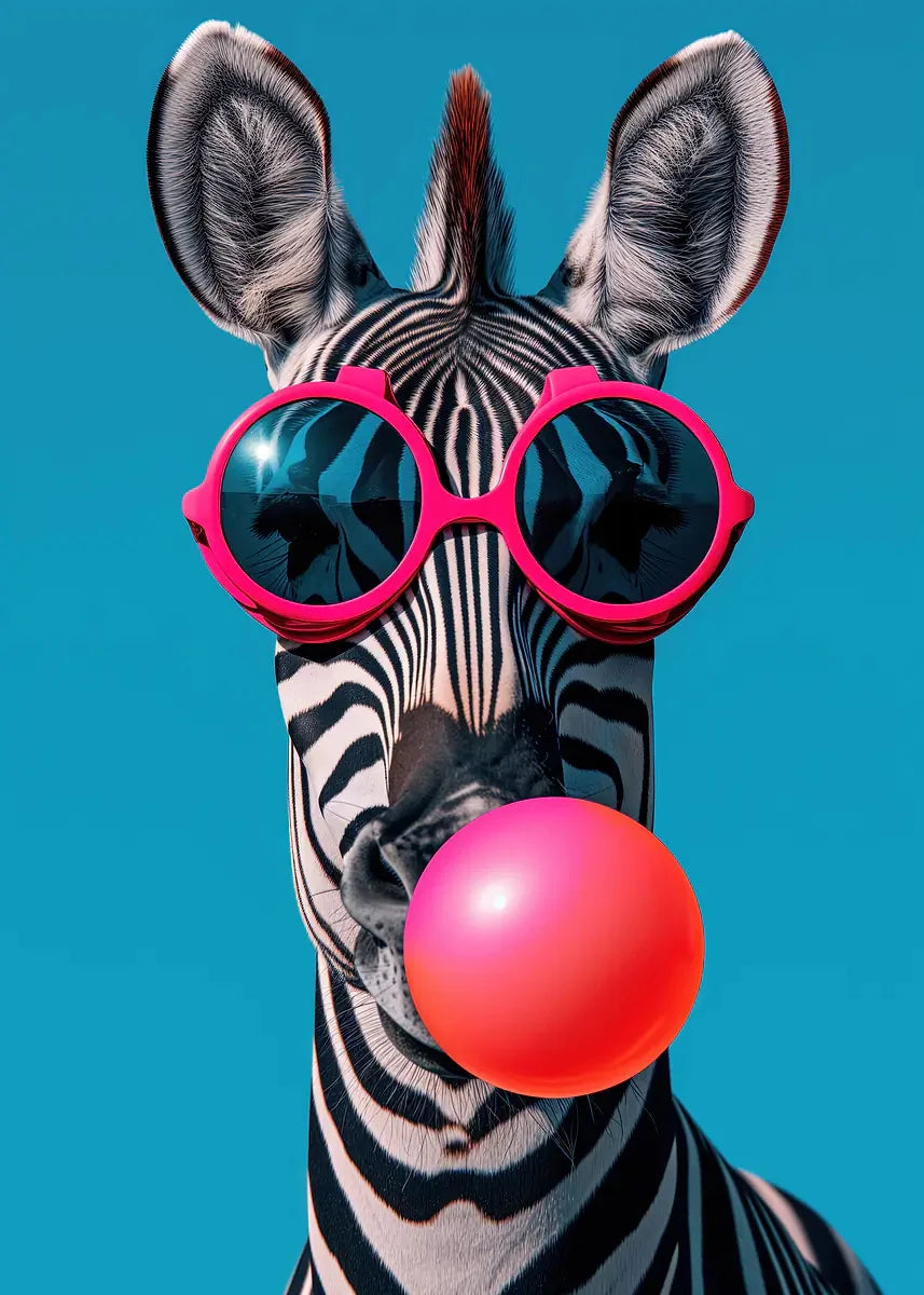 Pop Bubblegum Animal Posters
