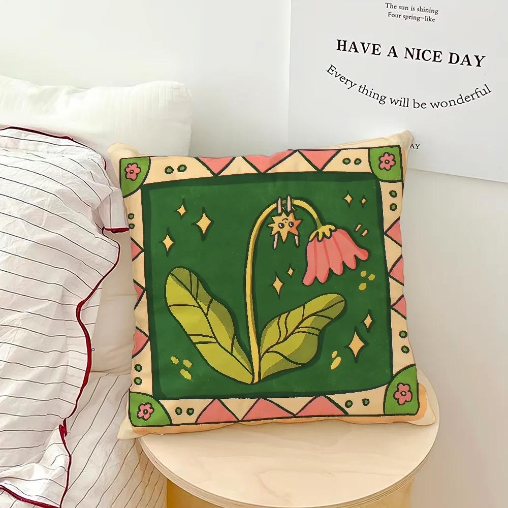 Dopamine Bloom Cushion Cover